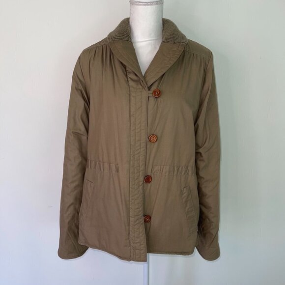 Astor One Jacket Medium Size Womens Vintage Reversible Cotton Acrylic Button Up - Picture 12 of 13